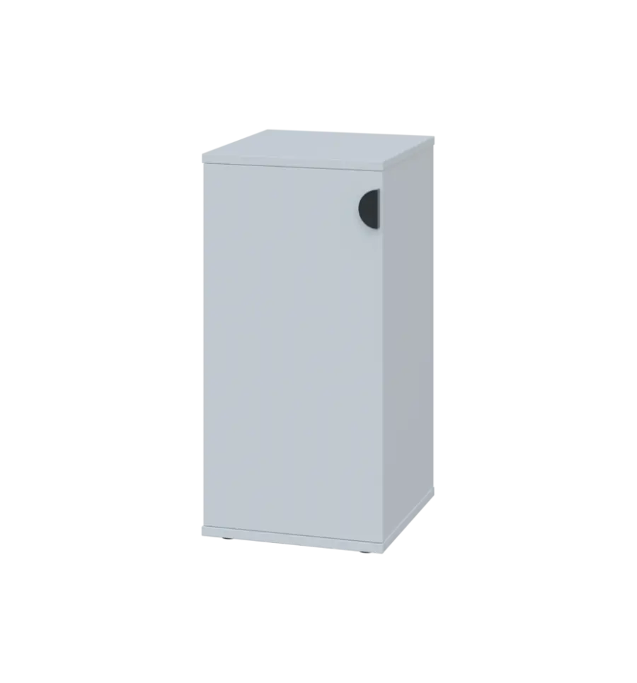 TN 2 - 3D kancelářská skříň, 1-dveřová, levá, 750x360x400, bílá